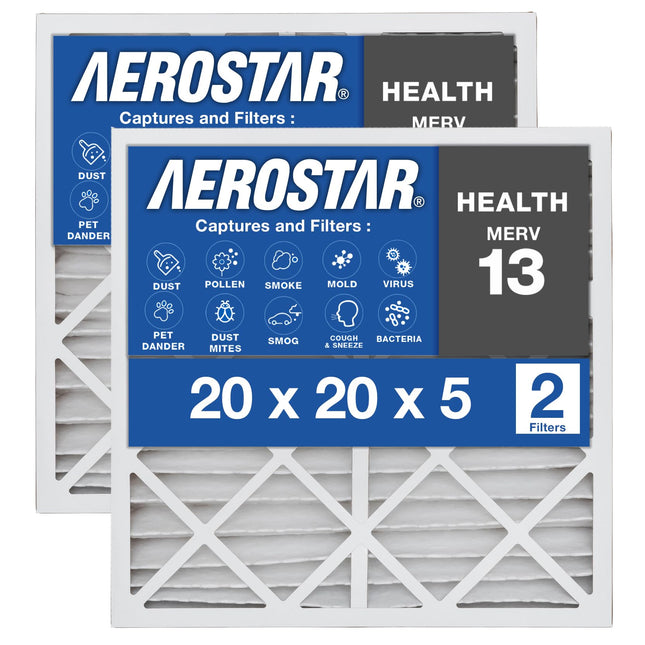Aerostar 20x20x4 MERV 13 Pleated Replacement Air F