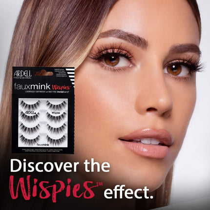 Ardell Ardell Faux Mink Wispies False Lashes, Pack of 4,