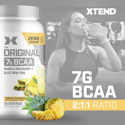 Scivation Xtend BCAA Powder, Branched Chain Amino Acids, BCAAs, Pineapple, 90 Servings