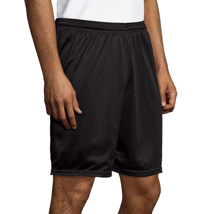 Hanes mensO5142Sport Men's Mesh Pocket Short Short - Black - Large