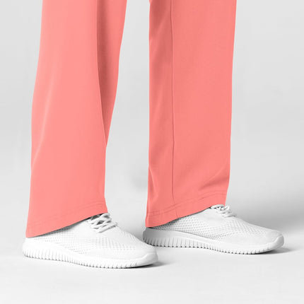 WonderWink Women's Stovepipe High-Low Hem Scrub Pant, Paradise Pink, 2X