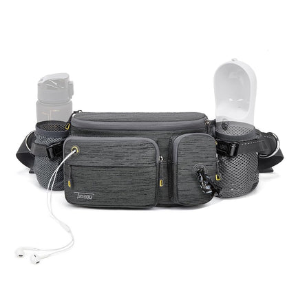 TUDEQU Large Fanny Pack with Water Bottle Holders,