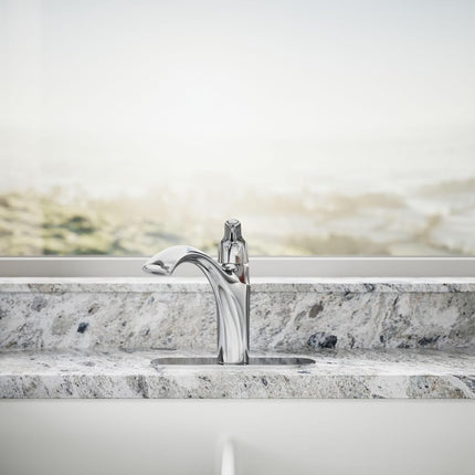 Kohler 30470-CP Rival Single Handle Swing Spout Kitchen Faucet, Polished Chrome, 1.5 gpm