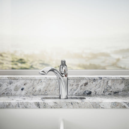 Kohler 30470-CP Rival Single Handle Swing Spout Kitchen Faucet, Polished Chrome, 1.5 gpm