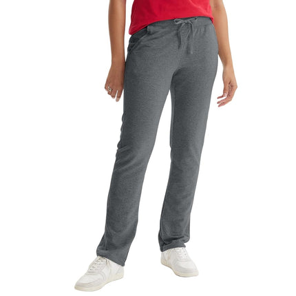 Hanes Women's French Terry Pant, Charcoal Heather,