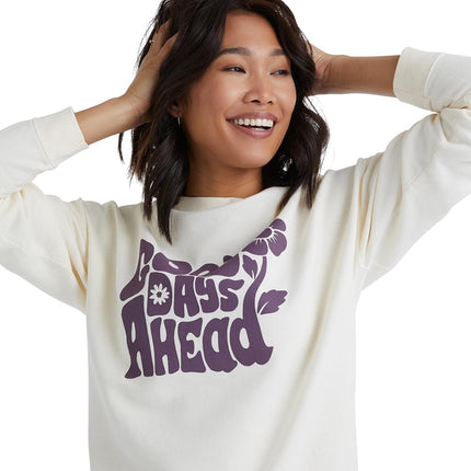 Sudadera Hanes Originals para mujer, sudadera ligera de felpa para mujer, teñida, pergamino, XXL