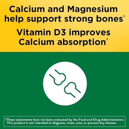 Nature Made Calcium Magnesium Zinc Tablets with Vitamin D, 300 Count