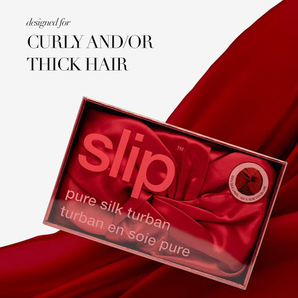 SLIP Pure Silk Bonnet, Scarlet - 100% Mulberry Silk | Made with SlipSilk™