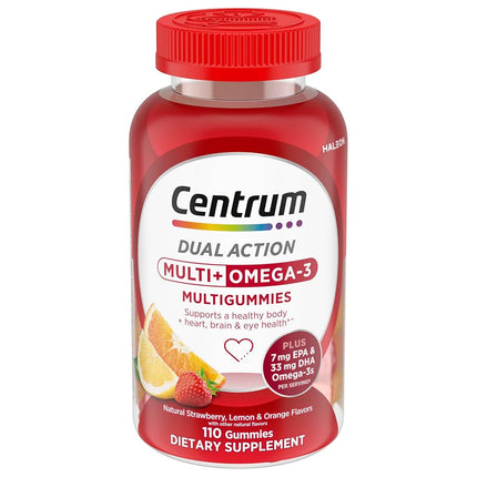 Centrum Multigummies Omega 3 Gummy Multivitamin fo