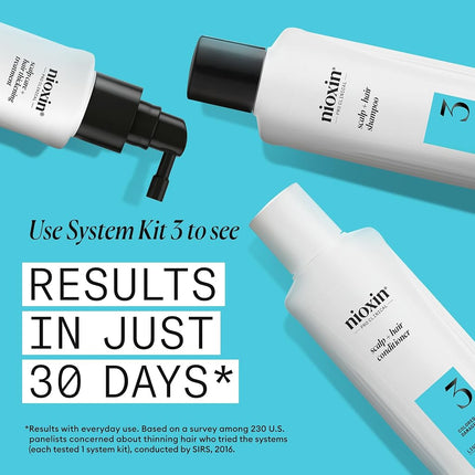 Nioxin System 3 Scalp and Hair Treatment For Fine Chem Enh Normal-Thin Hair for Unisex 3.38 oz Treatment, 100 ml