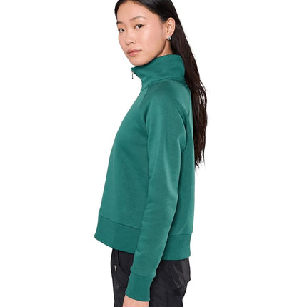 Under Armour Women's Rival Fleece Half Zip, (338) Rack Green / / White, 3X-Large Tall