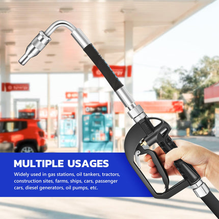 Pistola de llenado de combustible DNA MOTORIN 0.75 pulgadas 30L/Min Mango ergonómico Flujo alto ajustable para diésel, gasolina, queroseno, aceite de motor, aceite lubricante, TOOLS-00470