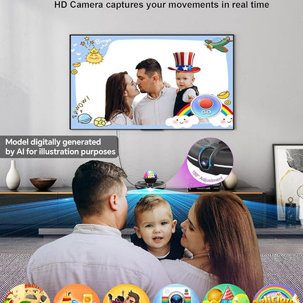 Acelufly Single Non-Slip Dance Mat with Wireless Controller and HD Camera for TV, Fun Game for Kids & Adults, Gifts for Girls & Boys (Purple)