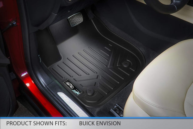 SMARTLINER Custom Fit Floor Mats 2 Rows and Cargo Liner Set Black for 2016-2019 Buick Envision