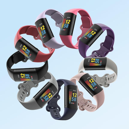 2 Pack Waterproof Bands Compatible with Fitbit Charge 6 / Charge 5 Bands