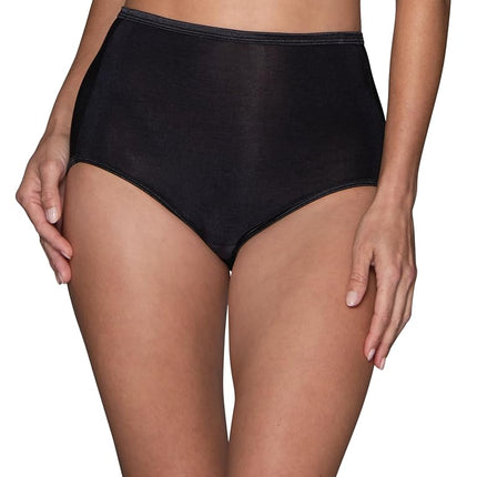 Vanity Fair Women's Illumination Brief Panty 13109, Midnight Black, XXX-Large / 10