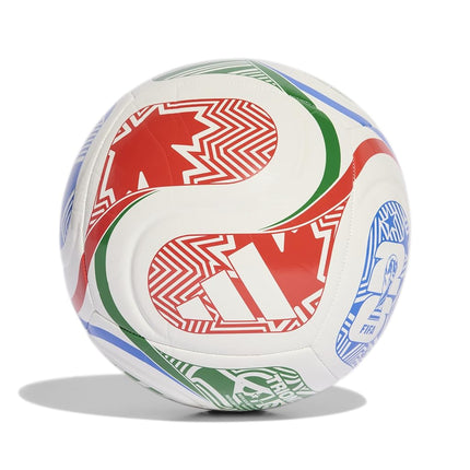 Adidas Unisex-Adult World Cup Soccer Ball, White/Vivid Red/Glory Blue/Green, 5