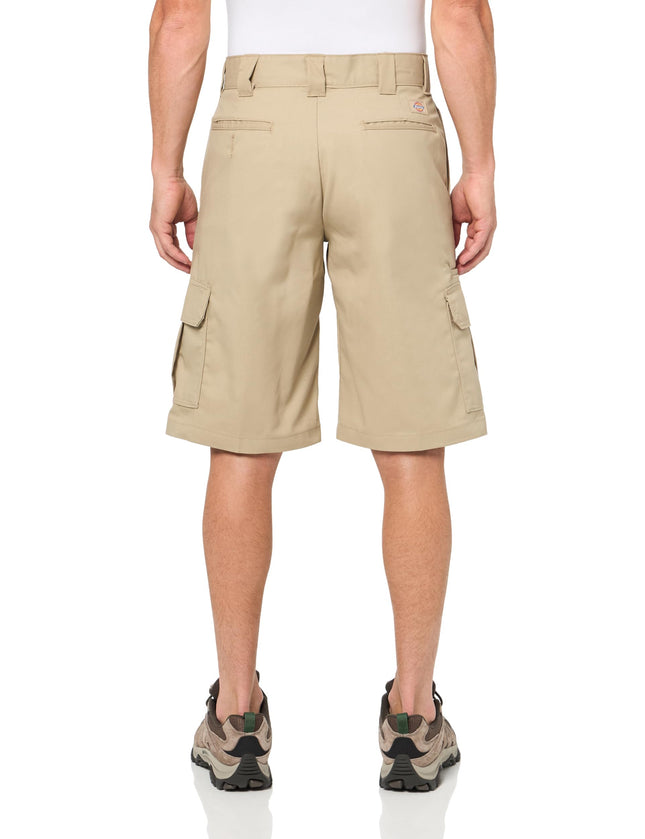 Dickies Mens Flex Relaxed Fit Cargo Shorts, Desert Sand, 40 Regular