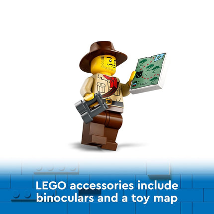 LEGO City Jungle Explorer Off-Road Truck Toy Building Set for 6 Plus Year Old Boys, Girls & Kids, Fun Birthday Gift Idea, Off-Road Vehicle with 3 Adventurer Minifigures and a Tiger Animal Figure 60426
