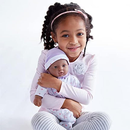 JC Toys, La Baby 11-inch African American Washable Soft Body Play Doll For Children 18 months or Older, Designed by Berenguer