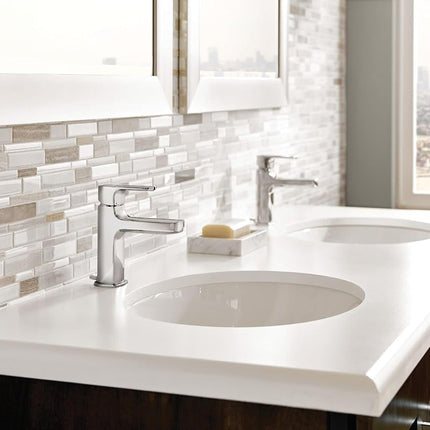 Moen Rizon Two-Handle Widespread Bathroom Faucet Without Valve - Faucet Parts, Chrome (T6920)