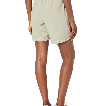 Gloria Vanderbilt Women's Jennie Drawstring Straight Leg Short, Frosted Glass, S