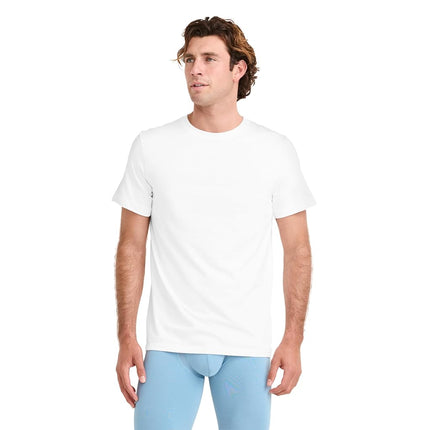 Jockey T-shirts classiques à col rond blancs pour homme – Lot de 6, Diamond White, S