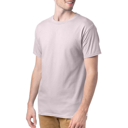 Hanes Essentials Men's T-Shirt Pack, Men's Short Sleeve Tees, Crewneck Cotton T-Shirts for Men, Value Pack, Pale Pink - 4 Pack, XX-Large