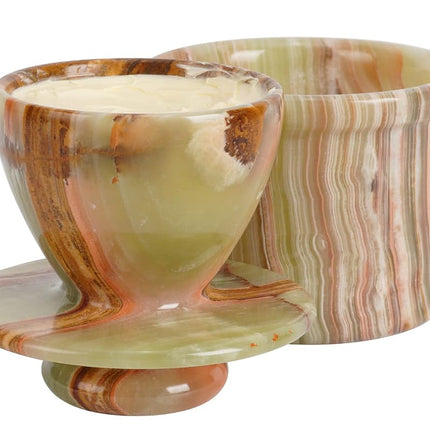 Radicaln Handmade Green Onyx Marble Butter Keeper 