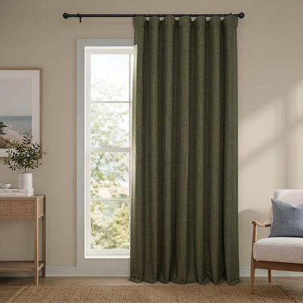 HPD Half Price Drapes Faux Linen Extra Wide Room D