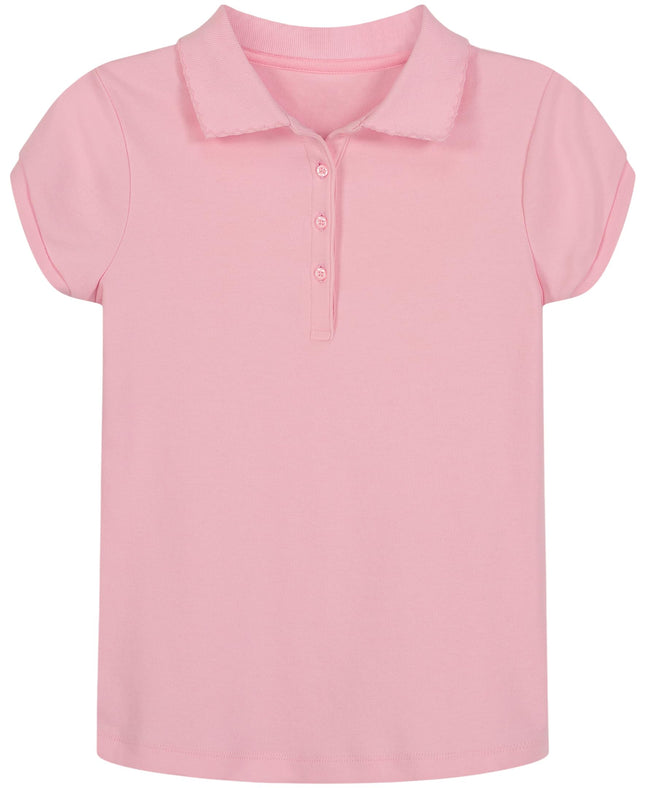 Nautica Girls' School Uniform Short Sleeve Polo Sh