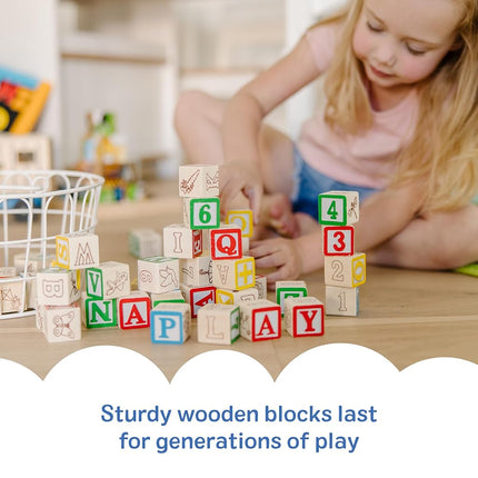 ABC /123 Wooden Blocks - Melissa & Doug