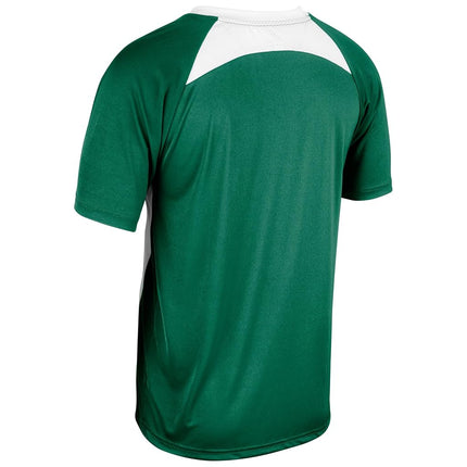 CHAMPRO Men's Clean Up 2-Button Baseball/Softball Jersey Forest Green, White