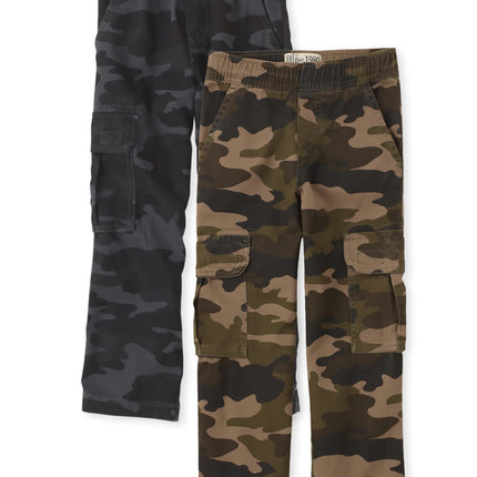 The Children's Place Boys' Pull on Cargo Pants, Ni