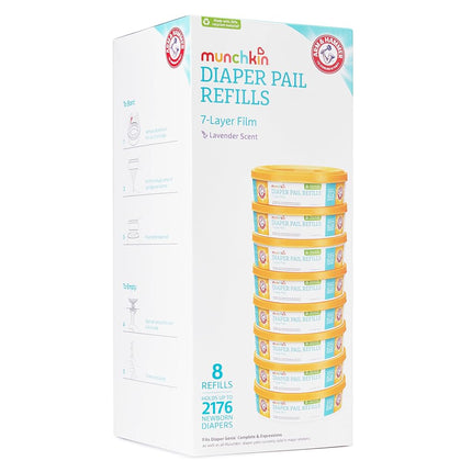 Munchkin Arm and Hammer Diaper Pail Refill Rings, 2,176 Count