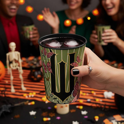 Wicked Party Reusable Plastic Favor Tumbler - 16 oz. (1 Pc.) - Durable & Washable Cup, Bold Halloween Print - Perfect for Trick-or-Treat Stations, Class Parties & Boo-Bash Favors