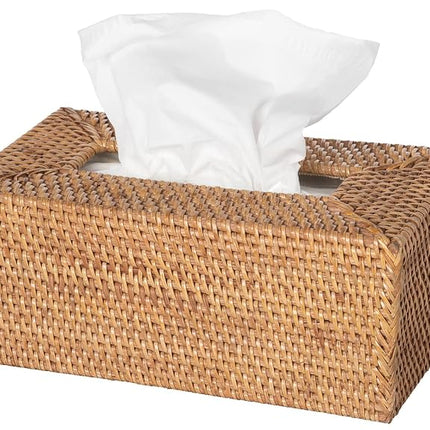 Kouboo Loma Rectangular Rattan Tissue Box Cover (B