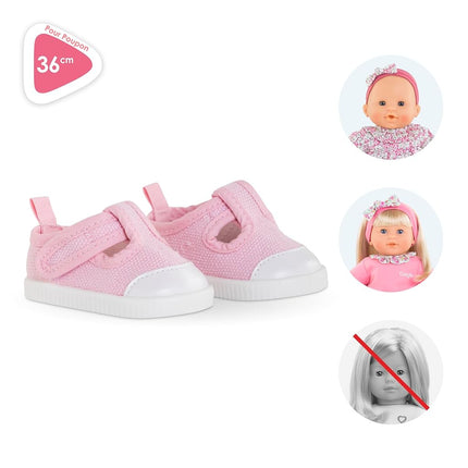Corolle - Pink Sneakers, Shoes for Doll 36 cm, from 2 Years, 9000141510