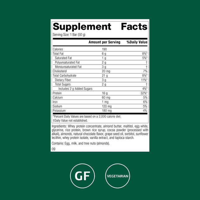 Standard Process StandardBar - Barre protéinée sans gluten avec formule complète d'aliments à base de calcium, de potassium et plus encore - Végétarienne - Paquet de 18 barres - Croustillant Cacao