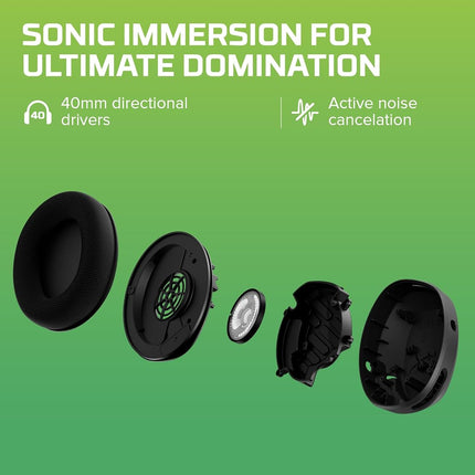 HyperX CloudX Stinger 2 Core - Casque de gaming pour Xbox, Léger, Casque supra-auriculaire avec micro, Fonction muet par rotation, Transducteurs de 40 mm