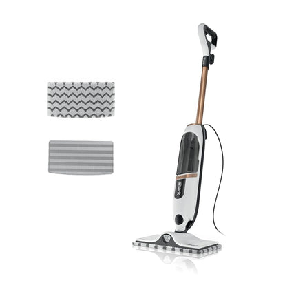 Serpillière vapeur Shark SteamSpot avec technologie Steam Blaster, 3 modes de vapeur, 2 patins lavables, réservoir d'eau amovible XL, légère, nettoyeur vapeur pour sols durs scellés, bois franc, carrelage, stratifié, S2001