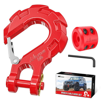 Nilight Forged Steel Winch Hook 3/8" Grade 70 Safe