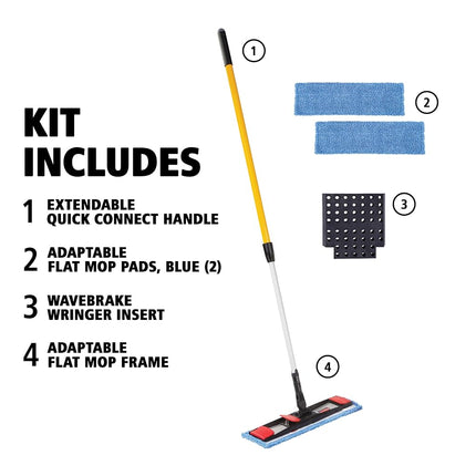 Rubbermaid Commercial Products Adaptable Flat Mop Kit (2132426)