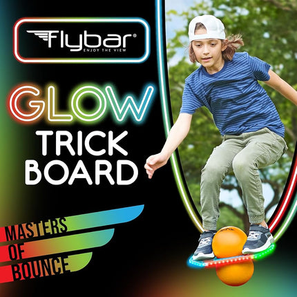 Flybar Pogo Trick Ball for Kids – Balance Bounce Board with Anti-Slip Deck – Pump Included - Indoor & Outdoor Toys for Boys and Girls Fun Way to Reduce Screen Time Supports up to 160 lbs – Ages 6+
