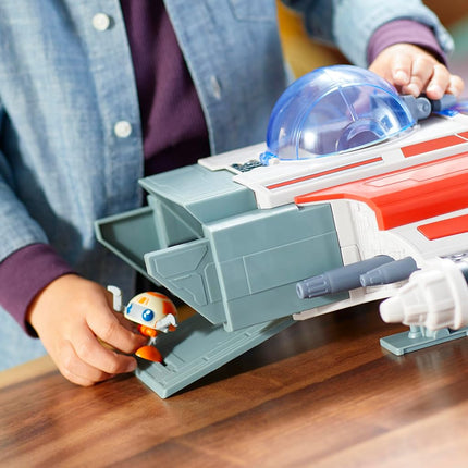 Star Wars The Crimson Firehawk, 17" Ship with 2 Action Figures, Toys for Kids