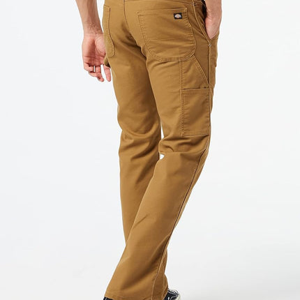 Dickies Mens Tough Max Duck Carpenter Pants, Stonewashed Brown Duck, 44W x 32L US