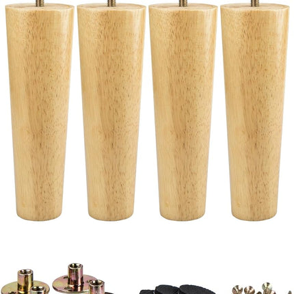 La Vane 3 inch Solid Wood Tapered Furniture Legs 4