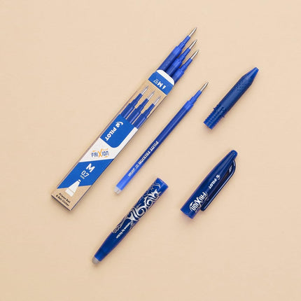 Pilot Frixion Erasable Rollerball 0.7 mm (Pack of 5) - 2 Black/2 Blue/1 Red