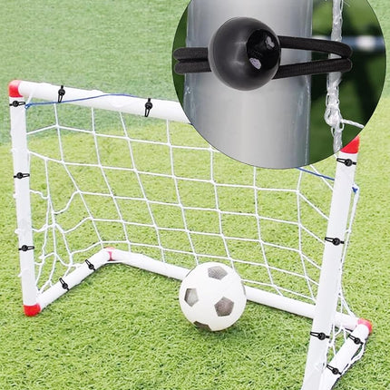 BINCKIN Bungee Cord with Ball 100 Pcs, 10 Inch Bungees Balls Tent Accessories for Camping Tarp, Tents, Canopy and Fixings (Black)