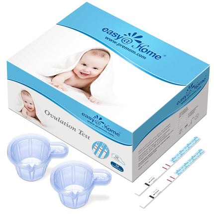 Easy@Home Ovulation Test Predictor Kit : Accurate Fertility Test for Women (Width of 5mm), Fertility Monitor Test Strips, 50 LH Strips